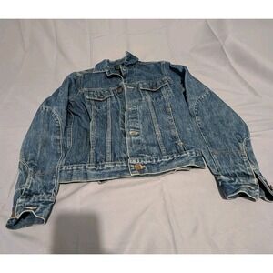 Vintage 90s Calvin Klein Denim Jacket Men's M Blue Trucker 100% Cotton USA RN